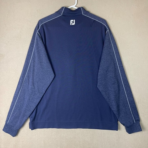 FootJoy Shirt Mens Extra Large Blue Sweatshirt Pullover Golfing Outdoor Adult - Picture 11 of 12